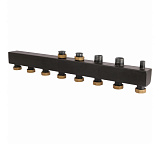 Стальной распределительный коллектор Rommer 4(5) отопительных контура 1 1/2 x 1 1/2