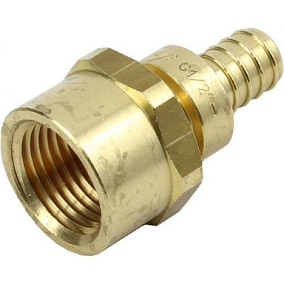 Соединитель KAN-therm Push латунный с внутренней резьбой, 14x2 G1/2