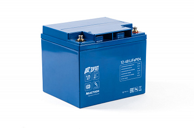 Аккумулятор Бастион Skat i-Battery 12-40 LiFePO4, литий-железо-фосфатный герметизированный Аккумулятор Бастион Skat i-Battery 12-40 LiFePO4, литий-железо-фосфатный герметизированный