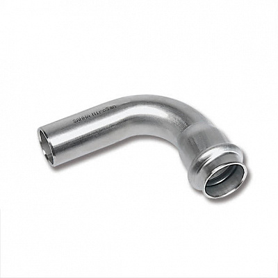 Отвод Sanha 9001A, 90 гр. ВПр-НПр, нержавеющая сталь, 18