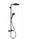 Душевая система Hansgrohe Raindance Select Showerpipe 240, матовый черный