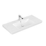 Раковина Villeroy and Boch Subway 2.0 на тумбу 100х47 см белая