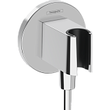 Подключение душевого шланга Hansgrohe Fixfit S с держателем 26888000