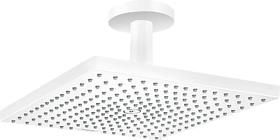 Верхний душ Hansgrohe Raindance E 300 1jet с потолочным подсоединением 26250700, матовый белый