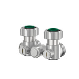 Узел нижнего подключения Flamco тип E2/50 угловой с байпасом, 3/4x3/4