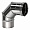 Отвод Вулкан VHR d200, 90 град., AISI 321 (матовая)