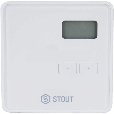 Комнатный регулятор Stout ST-294v2, беспроводной двухпозиционный, белый (STE-0101-029421)