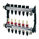 Коллектор TECE TECEfloor для поверхностного отопления 1 x 16 push-fit, 11 контуров