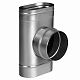 Тройник Вулкан VOG d120x240 овальный 90 град. с выходом на круг d250