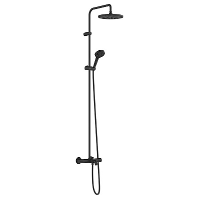 Душевая система Hansgrohe Vernis Blend Showerpipe 240 термостатическая матовый черный 26899670
