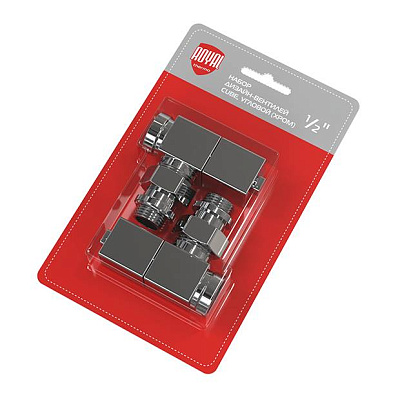 Набор ручной регулировки Royal Thermo Design CUBE, угловой, хром Набор ручной регулировки Royal Thermo Design CUBE, угловой, хром
