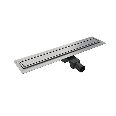 Дренажный канал Timo BASIC Steel SG-60см с декоративной панелью STRIP