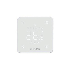 Комнатный термостат Ридан сенсорный RSmart-FW с Wi-Fi подключением 230V, встраиваемый, белый (088L1142R)