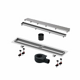 Комплект для монтажа дренажного канала TECE TECElinus, 800 мм, 2 в 1 (tile + steel)