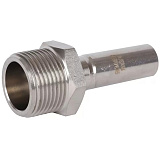 Вставка Rommer переходная пресс 15х3/4, НПр-НР, нержавеющая сталь