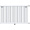 Стальной трубчатый радиатор отопления Rommer RST 1050/08 боковое подключение RAL9016