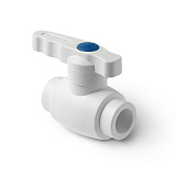 Кран шаровой полипропиленовый PRO AQUA PP-R полнопроходной Ultra белый (50), арт.PA40016