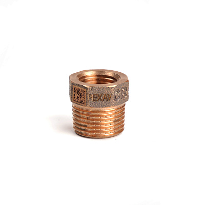 Футорка РЕХАУ редукционная бронзовая AURLINE, R3/8 x Rp1/4, RX+ (18741321001) Футорка РЕХАУ редукционная бронзовая AURLINE, R3/8 x Rp1/4, RX+ (18741321001)