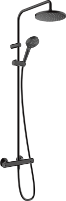 Душевая система Hansgrohe Showerpipe 200 1jet с термостатом Vernis Blend, матовый черный 26276670