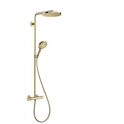 Душевая система Hansgrohe Raindance Select Showerpipe S 240 PowderRain, золото Душевая система Hansgrohe Raindance Select Showerpipe S 240 PowderRain, золото