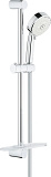 Душевой гарнитур Grohe New Tempesta Cosmopolitan 100 I, душевая штанга 600 мм, шланг 1750 мм, полочка, хром 27577002