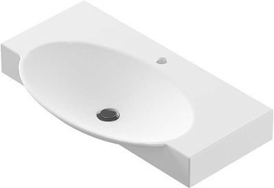 Раковина Sanita Luxe Infinity 75 белая