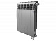 Биметаллический секционный радиатор отопления Royal Thermo Biliner 500 / Silver Satin / 6 секций нижнее правое подключение