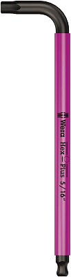Г-образный ключ WERA 950 SPKL Multicolour с шаром, 5/16 x 195 мм