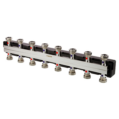 Коллектор VALTEC Varimix INOX на 8 выходов (VT.VAR30.SS.0808) Коллектор VALTEC Varimix INOX на 8 выходов (VT.VAR30.SS.0808)