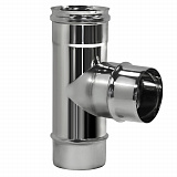 Тройник Вулкан VHR d200, 90 град., AISI 304 (зеркальная)