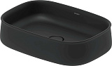 Раковина накладная Duravit Zencha 55x39см черная