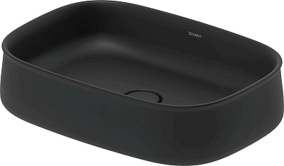 Раковина накладная Duravit Zencha 55x39см черная