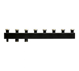 Стальной распределительный коллектор Rommer 4 отопительных контура 1 1/2 x 1 1/2