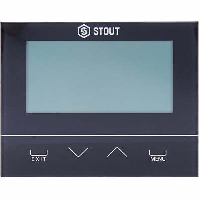Комнатный регулятор Stout ST-294v2, беспроводной двухпозиционный, черный (STE-0101-029422)