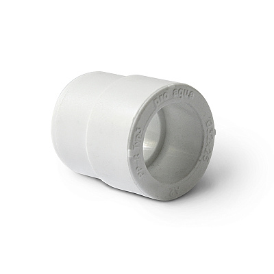 Муфта из полипропилена PRO AQUA PP-R переходная Н-В белая (75-63), арт.PA12542P Муфта из полипропилена PRO AQUA PP-R переходная Н-В белая (75-63), арт.PA12542P