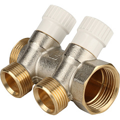 Коллектор Stout с регулировочными вентилями 1x3/4EK с 2 отводами, SMB 6851 013402