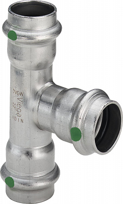 Тройник Viega 28 х 22 х 28 мм, Sanpress Inox, модель 2318