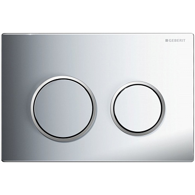 Панель смыва Geberit Omega 20, для унитаза, хром глянцевый, клавиши круглые Панель смыва Geberit Omega 20, для унитаза, хром глянцевый, клавиши круглые