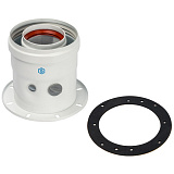 Адаптер Stout DN60/100 для котла вертикальный коаксиальный (совместимый с Bosch, Buderus)(с логотипом)