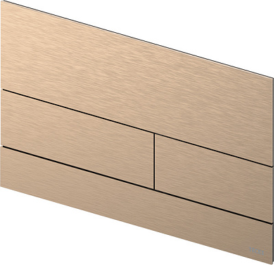 Панель смыва TECE square II, металл, PVD Brushed Red Gold Панель смыва TECE square II, металл, PVD Brushed Red Gold
