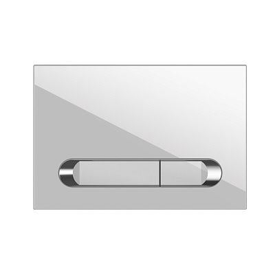 Кнопка смыва Cersanit ESTETICA для LINK PRO/VECTOR/LINK/HI-TEC пластик белый с рамкой хром Кнопка смыва Cersanit ESTETICA для LINK PRO/VECTOR/LINK/HI-TEC пластик белый с рамкой хром