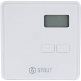 Комнатный терморегулятор Stout R-10b, проводной, белый (STE-0101-010001)