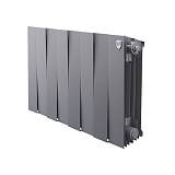 Биметаллический секционный радиатор отопления Royal Thermo PianoForte Silver Satin 300 / 8 секций