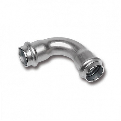 Отвод Sanha 9002A, 90 гр. ВПр-ВПр, нержавеющая сталь, 22