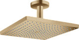 Верхний душ Hansgrohe Raindance E 300 1jet с потолочным подсоединением, 26250140, шлифованная бронза