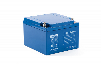 Аккумулятор Бастион Skat i-Battery 12-26 LiFePO4, литий-железо-фосфатный герметизированный Аккумулятор Бастион Skat i-Battery 12-26 LiFePO4, литий-железо-фосфатный герметизированный