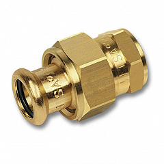 Сгон Sanha 8330G, ВПр-ВР с плоским уплотнением, бронза, 22x3/4