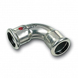 Отвод Sanha 24002A, 90 гр. ВПр, углеродистая сталь, 54