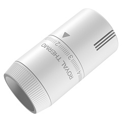 Термостатическая головка Royal Thermo Design жидкостная, М30х1,5, пластик, 7-28, белый