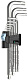 Набор Г-образных ключей WERA 950/9 PKL Hex-Plus 1 SB хром, с шаром, 9 пр., 1.5/2/2.5/3/4/5/6/8/10 мм
